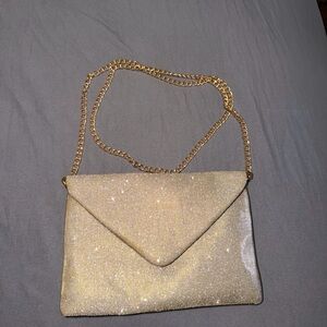 Elegant Gold Chain Clutch